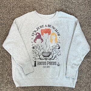 Disney Hocus Pocus Heather Gray Sweatshirt